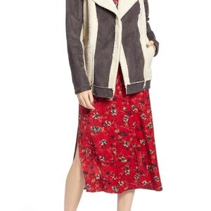 #3❤️ Brand new Treasure & Bond Faux Shearling Moto Jacket S